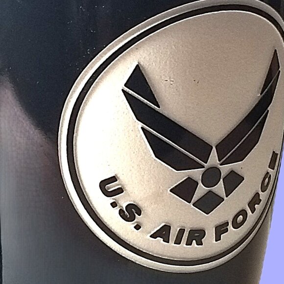 Air Force Black Coffee Mug, "A Gift of Honor " Sand-Carved Ceramic Military Mug - Picture 12 of 13